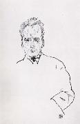 Egon Schiele Portrait of anton webern Sweden oil painting artist